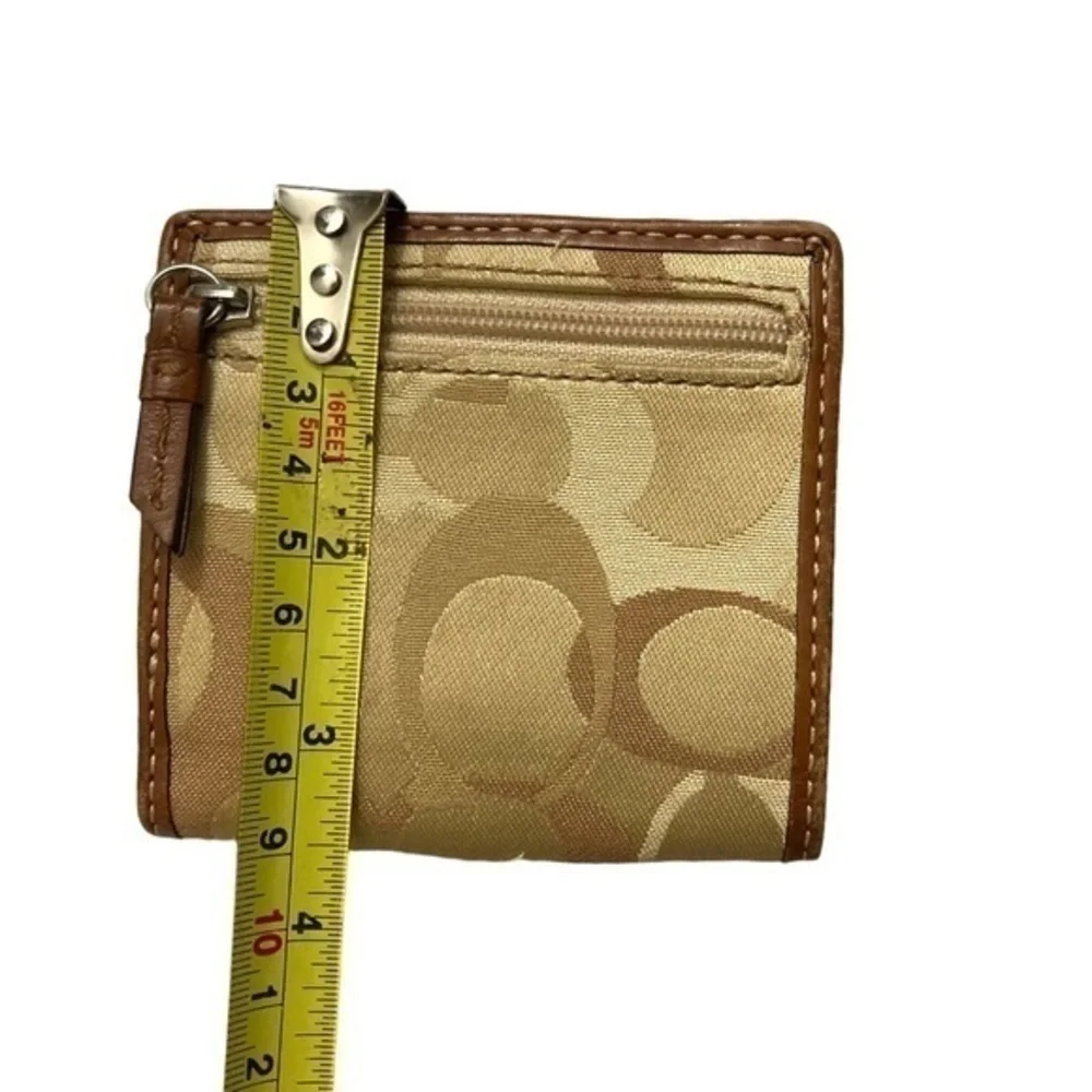 Coach vintage y2k brown leather optic c small wallet - Picture 4 of 6